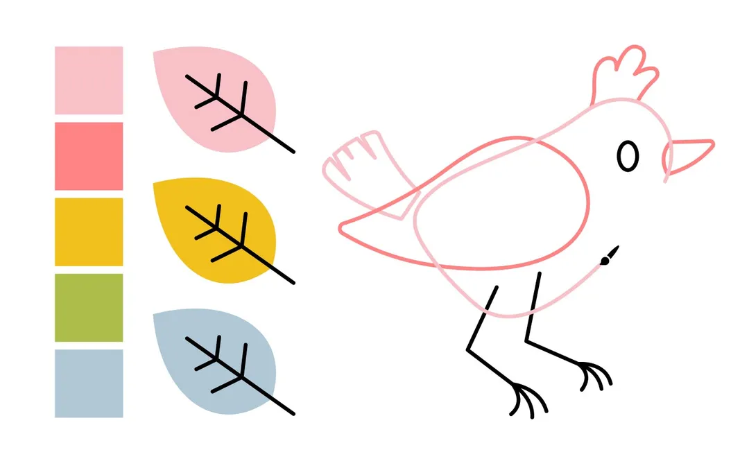 Illustrate your graphics using drawing software