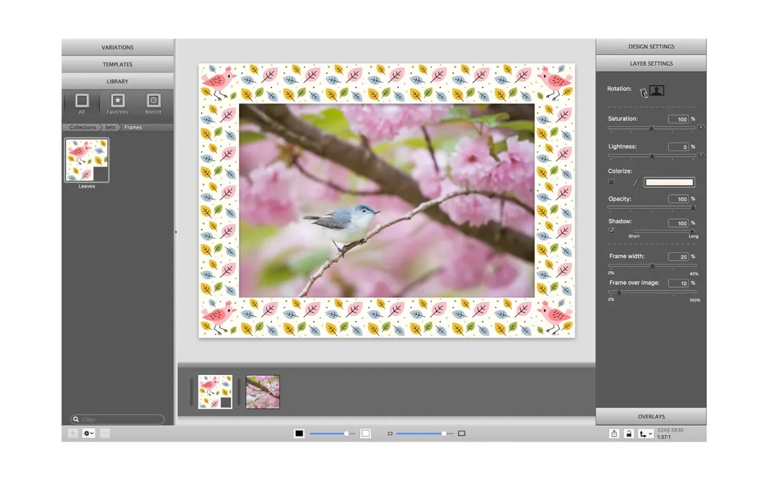 Use your own frame design in ImagFramer