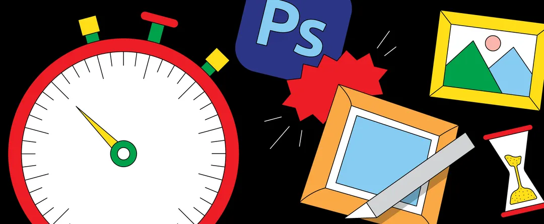 Time efficiency between Photoshop and ImageFramer digital framing apps