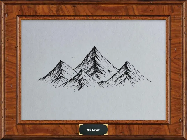Black name plate design in ImageFramer