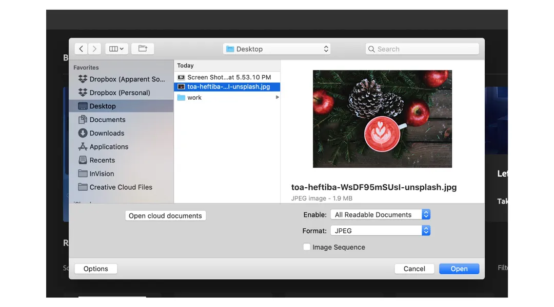 Launch Photoshop and open a photo