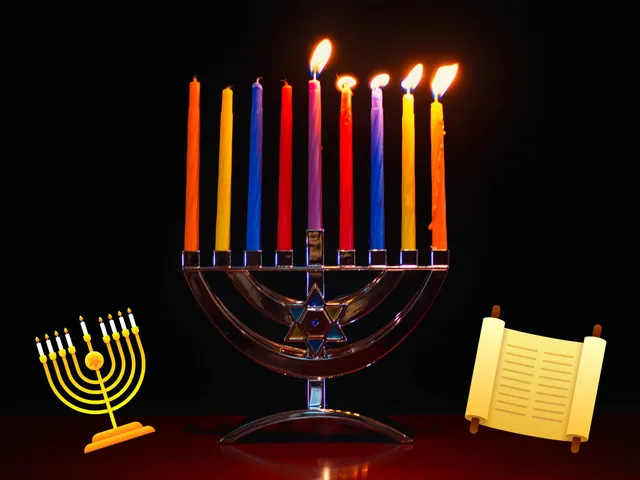 Hanukkah stickers available in the Winter Holiday Bundle