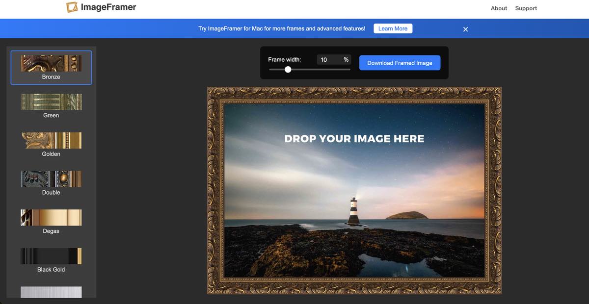 Website Photo Frame Free Online Photo Framing | ImageFramer Web