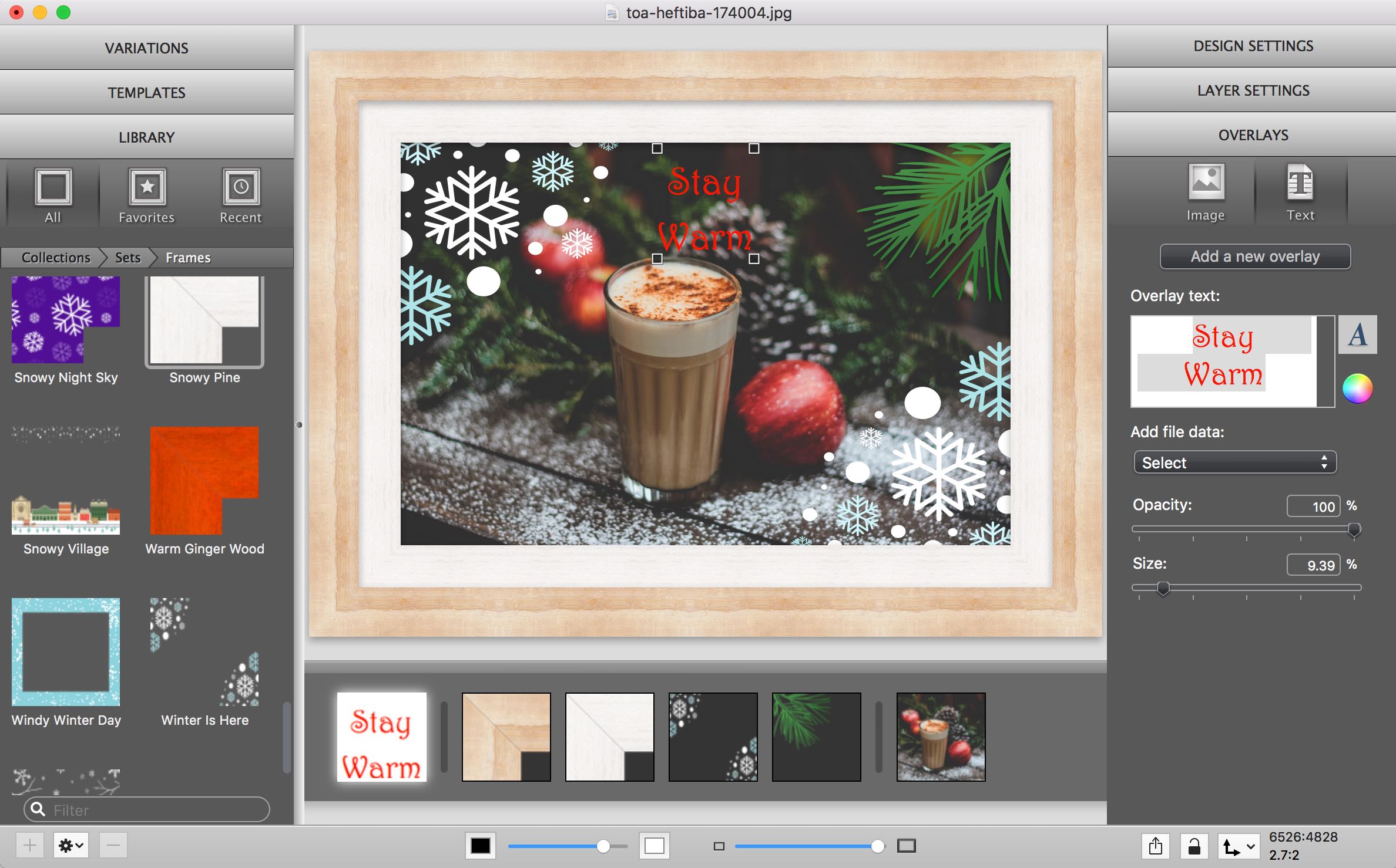 Improved Text Overlays in ImageFramer 4.2