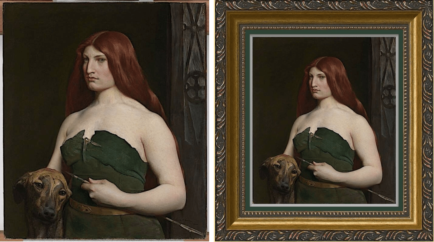 George de Forest Brush’s Celtic Huntress Painting George de Forest Brush’s Celtic Huntress (1890) Painting