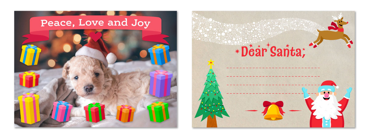 Holiday card examples