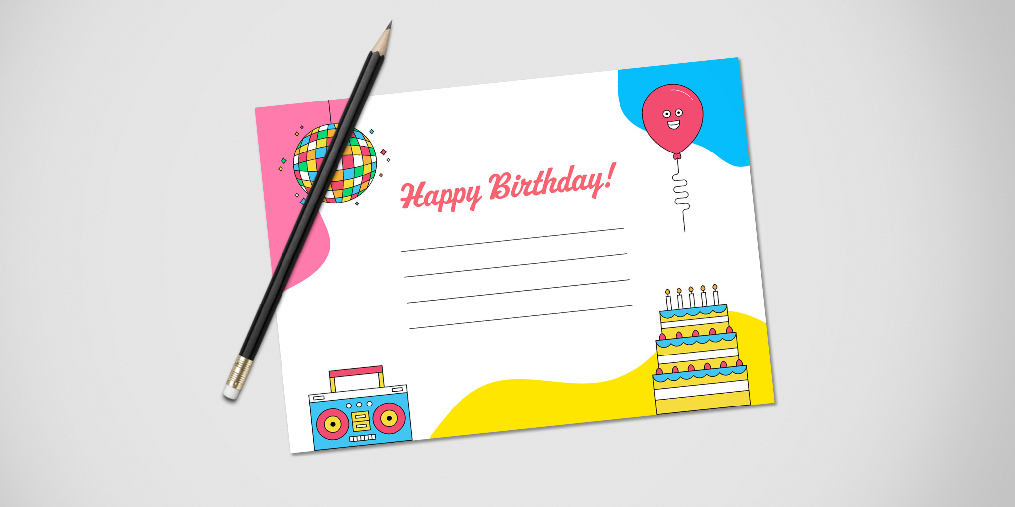 Birthday card created with ImageFramer's Card Creator