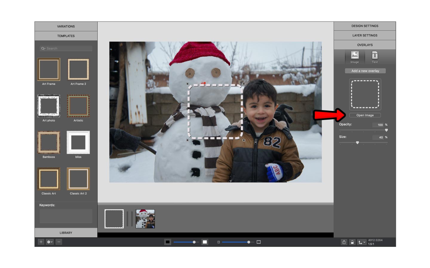 Add a new overlay in ImageFramer